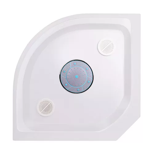 Гідробокс 90*90 Lids TANI SB90*90 SAT.LOW.FR, низький, скло Frost 4мм + стінки WHI