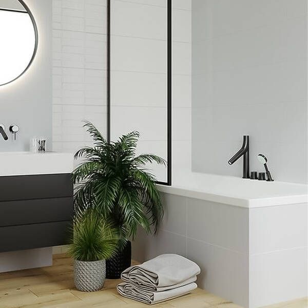 Плитка керамічна Bianca White Satin 25*75/1.12*6*0.1867