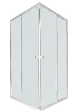 Душ каб QT 75-90*75-90, скло 5мм Pear, регул. профіль, розсувні, без піддона 39 166 фото