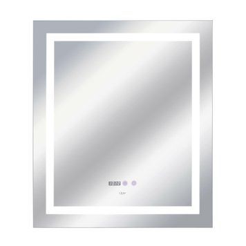 Дзеркало QT Mideya 70*80 настінне прямокутне з антизапотіваням, LED-підсв., Touch, годинник, димер 45 623 фото