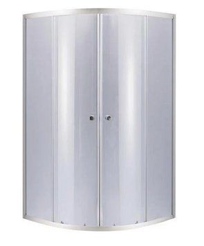 Душ каб 90-R Lids LATWA SC90*90 SAT. LOW. GR півкркгла, без піддону,скло 4мм 41 510 фото