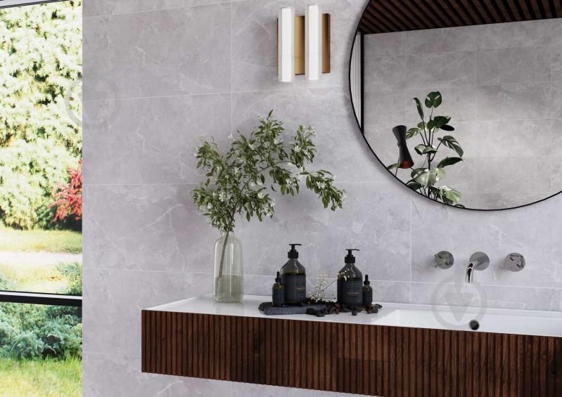 Керамічна плитка Teneza Light Grey Glossy 29,7*60 /1,25*7*0,1786/40