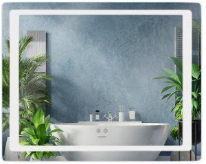 Дзеркало Kroner KRР Spiegel HR2-9070 LED-підсвітка, антизапотівання, сенсорний вимикач / CV030034 74286 фото