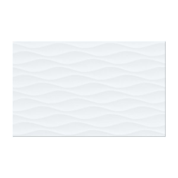 Плитка Cersanit White Wave Structure Glossy 25*40 для стін