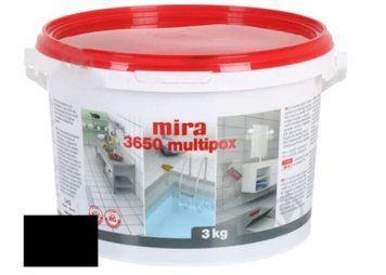 Фуга для швів епоксидна Mira 3650 multipox чорний 3 кг 72557 фото